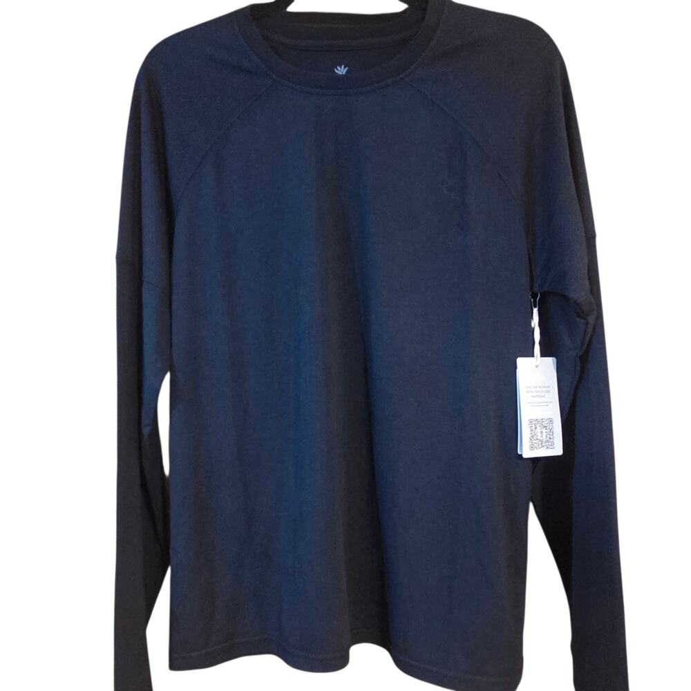 Cariloha Bamboo Blend T-Shirt, Men's Black Long Sleeve NWT sz M